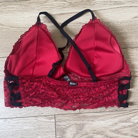 Red crop bralette large - Picture 2 of 4